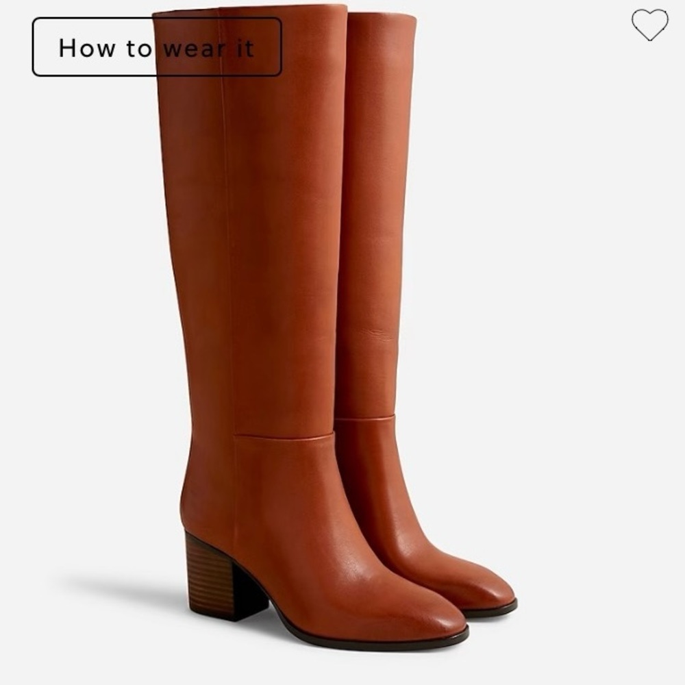 Sadie knee-high boots in leather